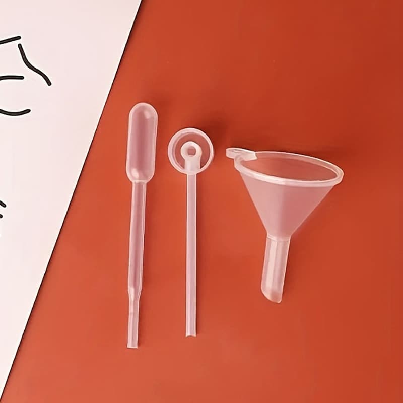 3pcs Mini Plastic Dispenser For Fragrance Diffuser Dropper Bottle Liquid Essential Oil Drip Pump Head Dispensing Tool