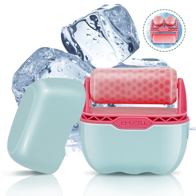 2In1 Dual Head Handheld Ice Roller For Face, Facial Cooling Massager For Self Care, Therapeutic Cryotherapy Face & Eye Puffiness Relief, Shrink Pores