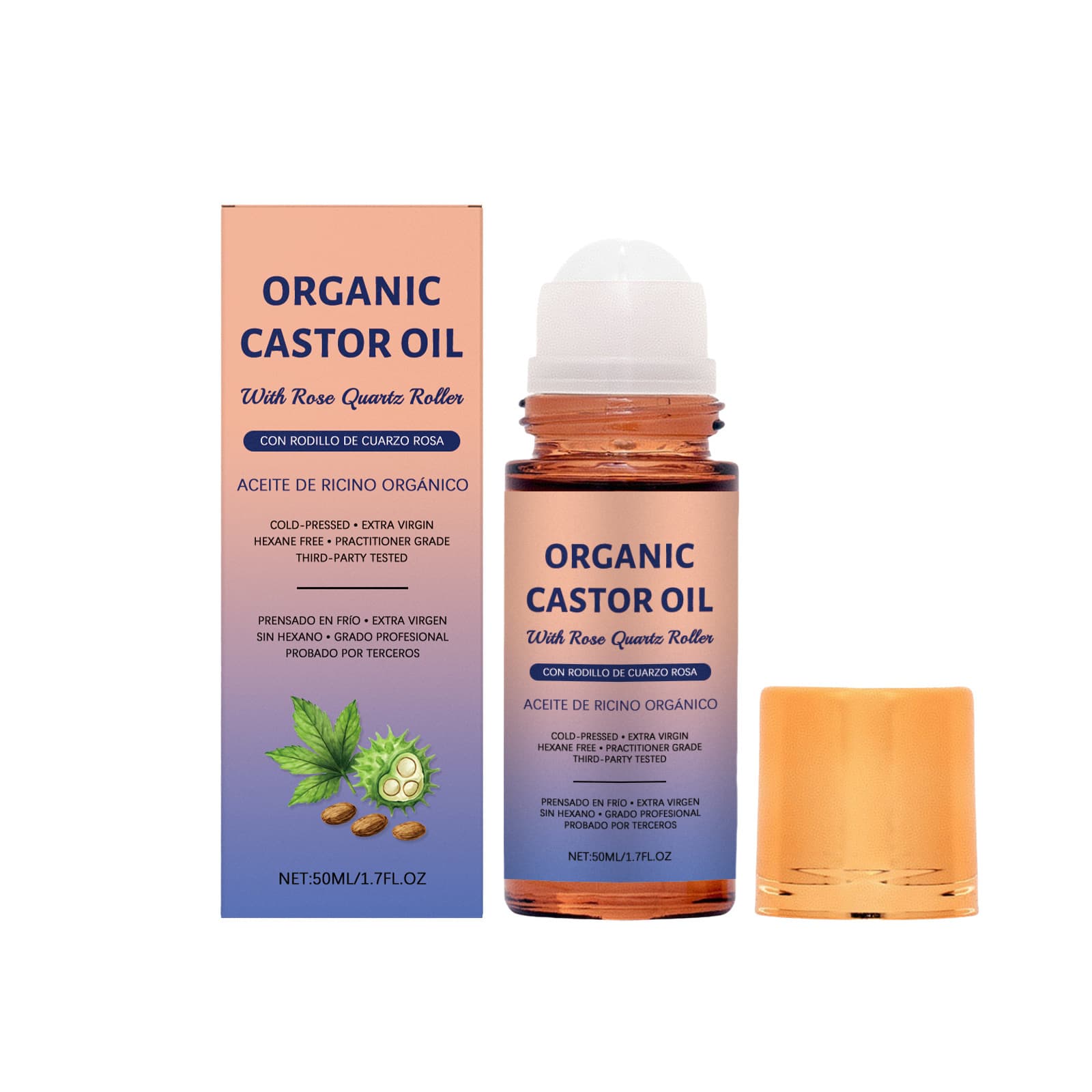 Roller Castor Massage Oil 50ml-bottle