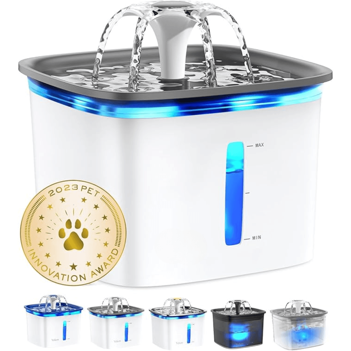 Innovation Award Winner 95oz Pet Fountain, Automatic Cat Water Fountain Dog Water Dispenser With Replacement Filters For Cats, Dogs, Multiple Pets