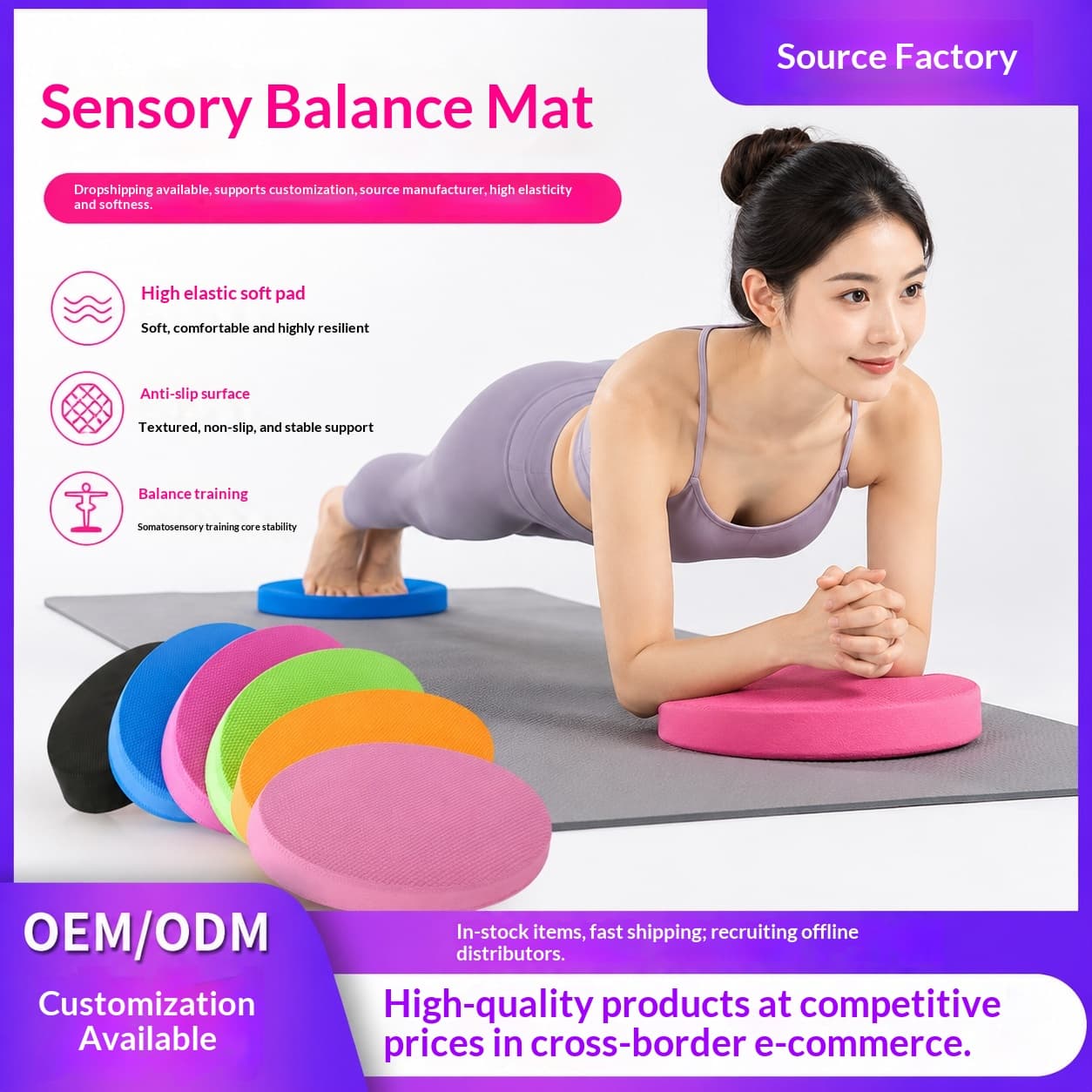 Yoga Personal Trainer Balance Soft Mat Trainer Ankle Stability Movement Rehabilitation Mat Yoga Waist And Abdomen Balance Core Mat