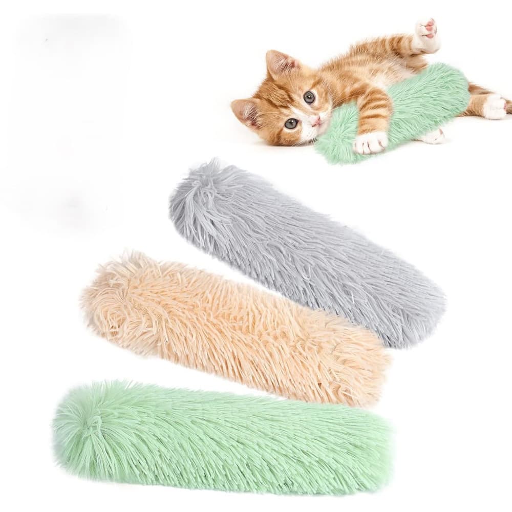 3 Pack Catnip Kicker Toys For Indoor Cats, Soft Plush Cat Kick Stick With Crinkle Paper, Interactive Cat Toy To Stimulate Hunting Instinct, Relieve Boredom
