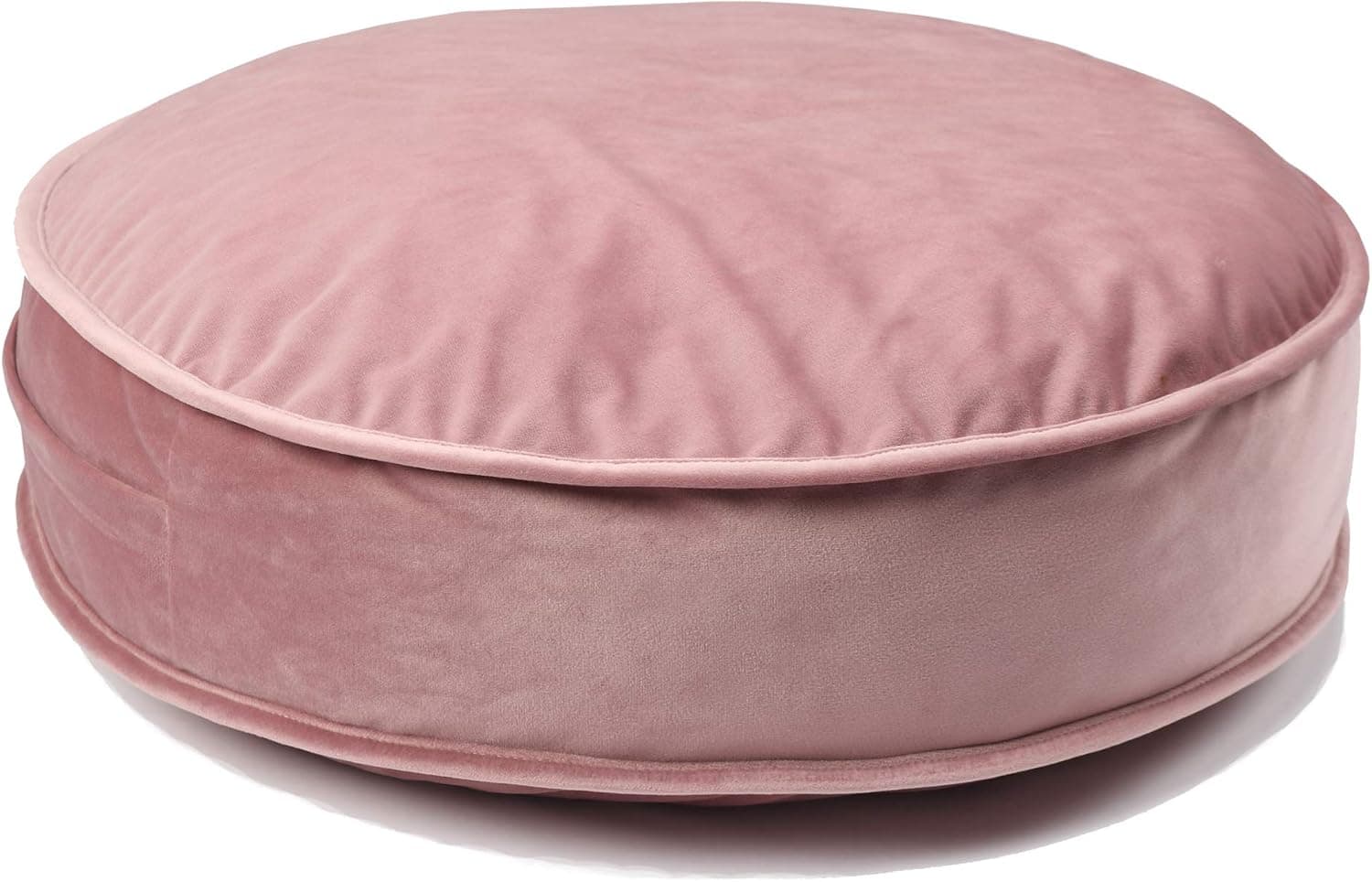 Velvet Floor Pillow Cover, 19.7 Inch Round Plush Cushion Case For Pouf, Yoga, Meditation And Reading Room Decor