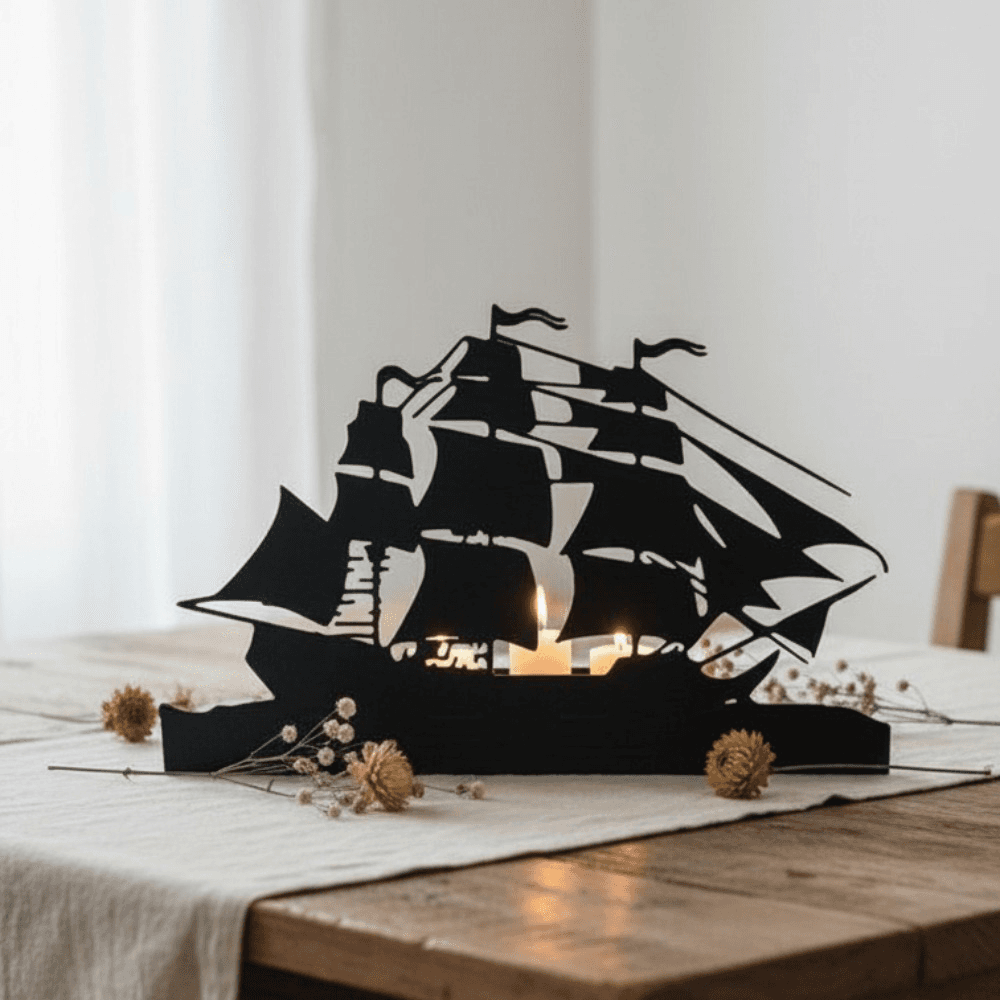 CIFbuy Modern Iron Antler Candle Holders Minimalist Farmhouse Candle Stand Rustic Home Decor, for Coffee, Table Mantel Elegant Wedding, Centerpiece Unique Gift (TikTMi, TikTMi, Theme Self-pickup Logio