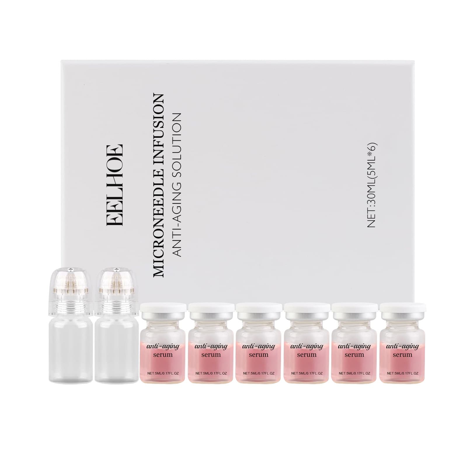 Moisturizing skincare roller set, with Hyaluronic acid