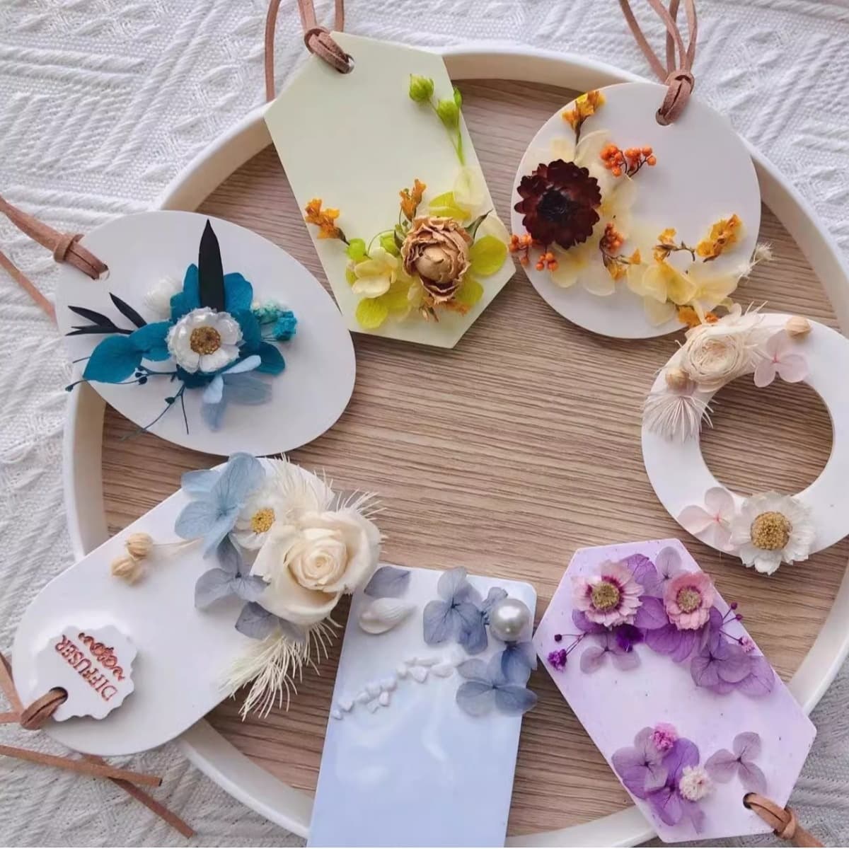 Aromatherapy Plaster DIY Kit Car Pendant Fragrance Diffuser Stone And Childrens Craft Set