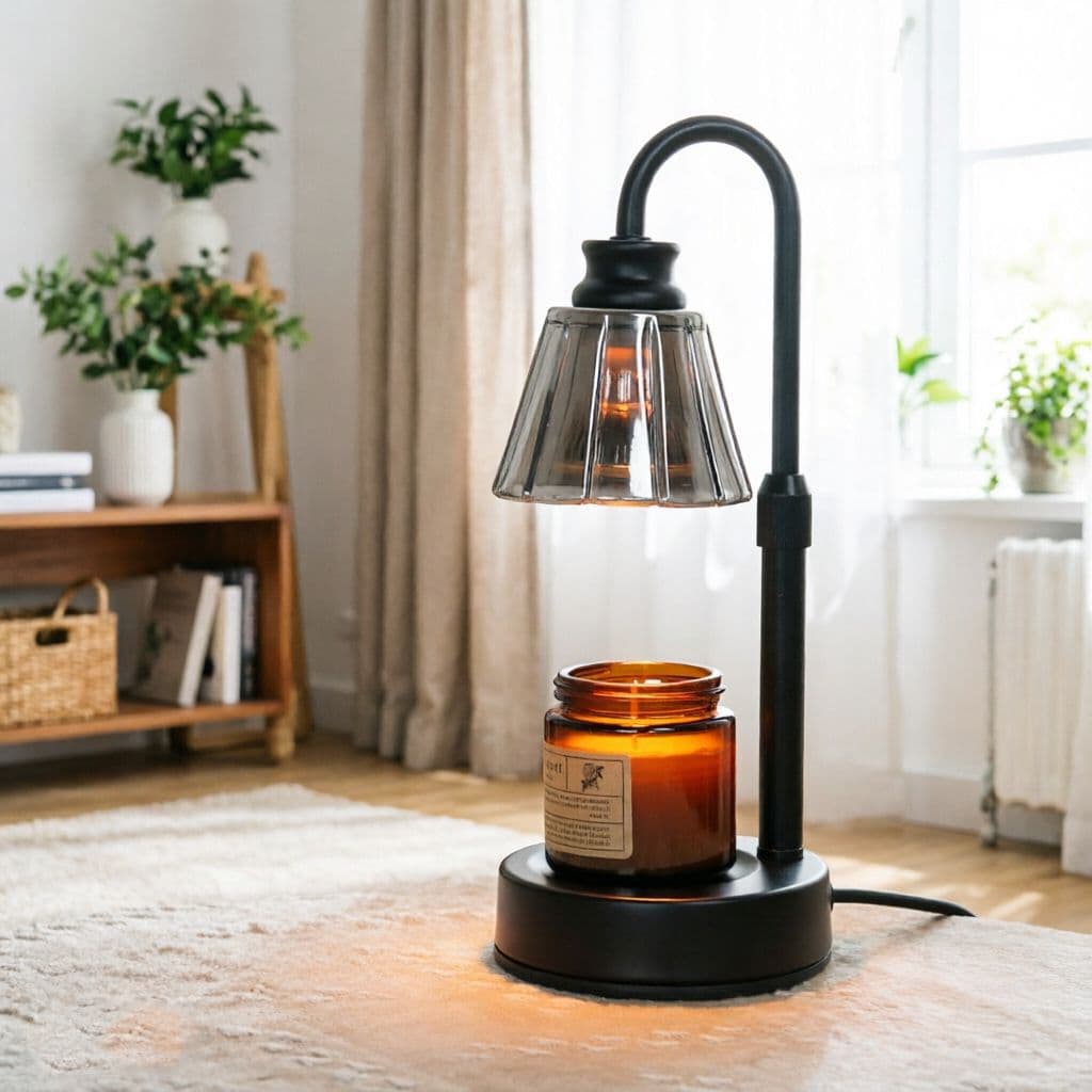 Aromatherapy Burner Melting Candle Lamp Black Scented Candle Holder Lamp For Amazon