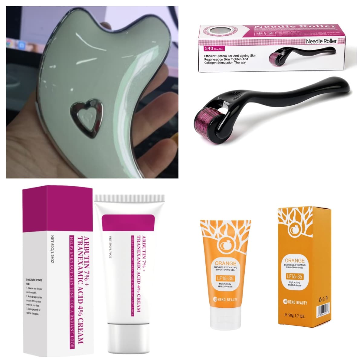 Gua Sha Scraper Facial Massager Face Lifting Slimming LED Light Microcurrent Skin Rejuvenation Electric Body Gouache Massage