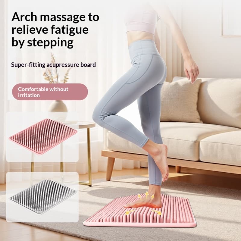 Flat, Full-length Arch-supporting Foot Massage Acupressure Mat