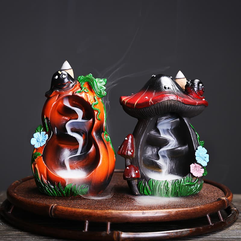 Pumpkin-shaped Backflow Incense Burner Ornament