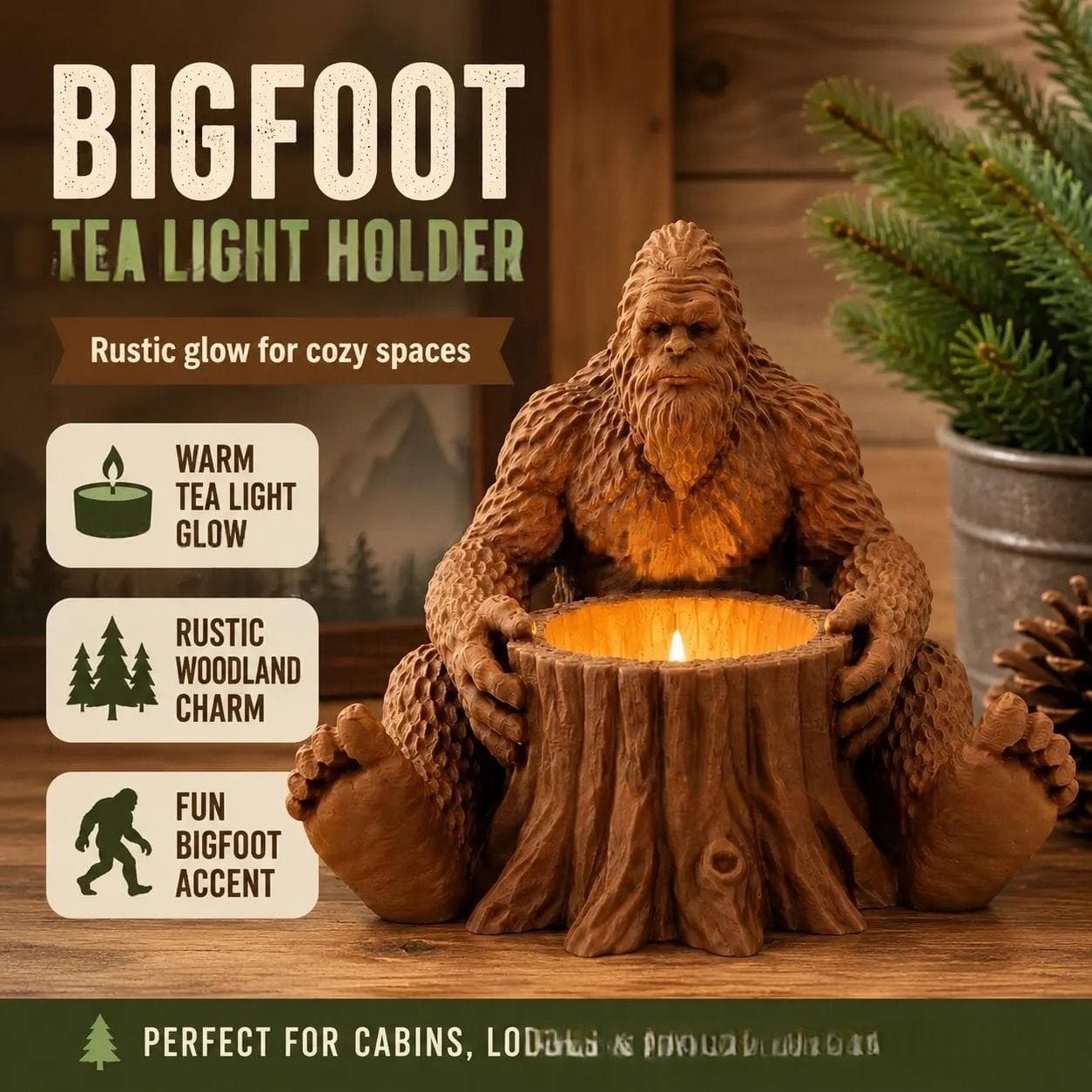 Cross-border Best-selling Bigfoot Tea Light Candle Holder