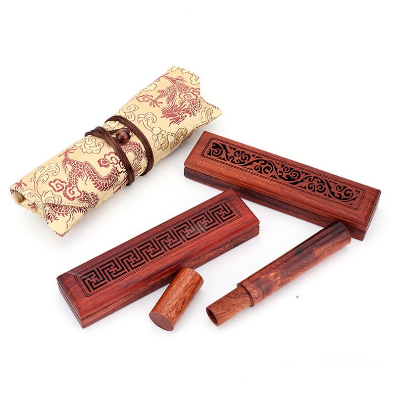 Rosewood Incense Burner Set For Laying Down