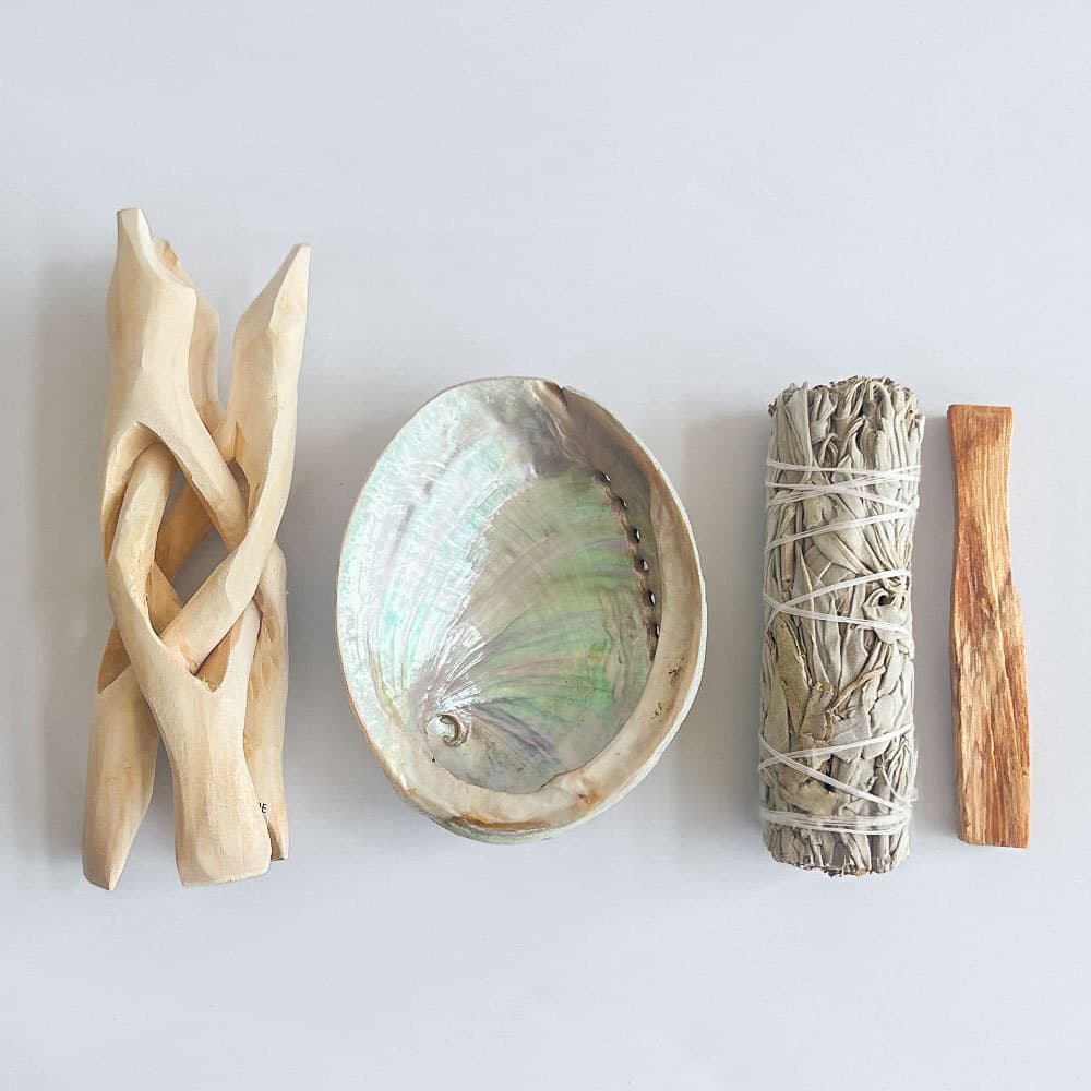 White Sage Crystal Cleansing Set Smoky Scent For Yoga And Meditation Indoor Fragrance