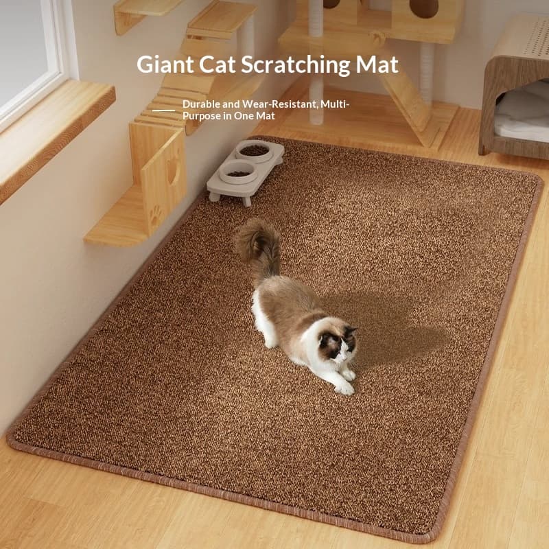 Cat Scratching Post And Cat Bed Integrated Carpet Mat