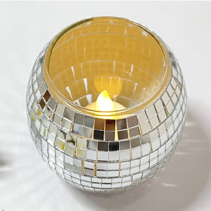 Home Decor Accent Piece Glass Candle Holder