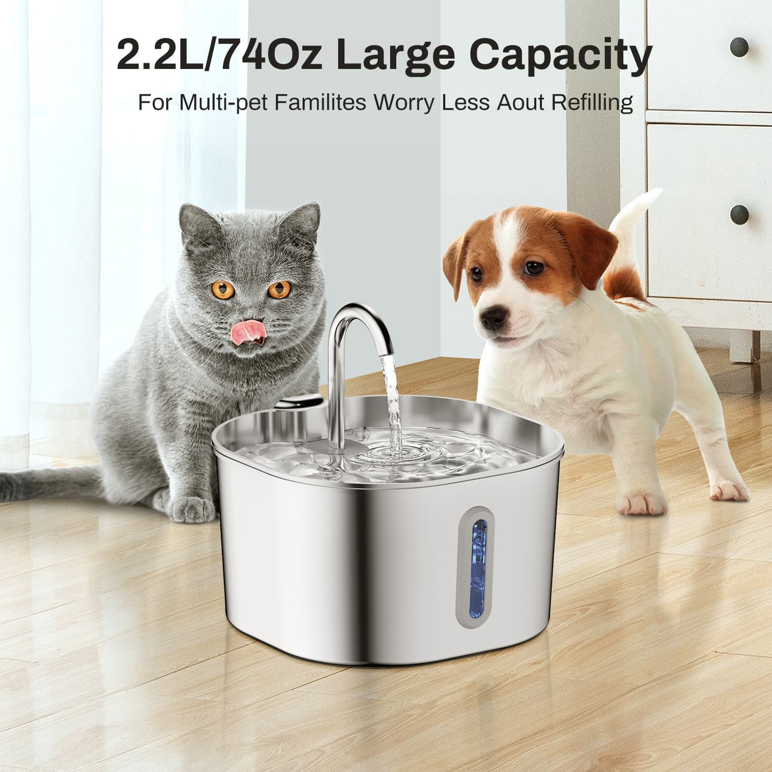 Stainless Steel Smart Pet Water Fountain