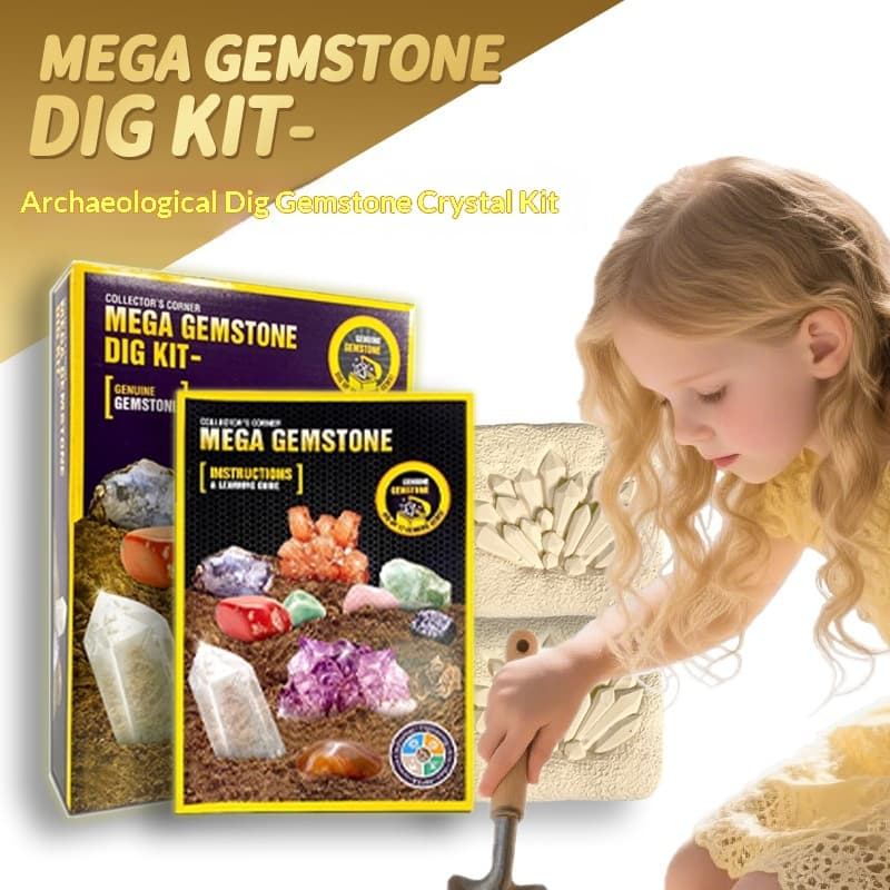 Gemstone Crystal Set Archaeology Dig Toy