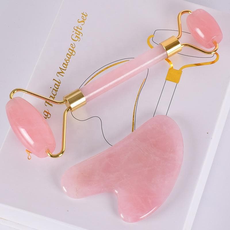 Natural Rose Quartz Eye Massage Jade Roller