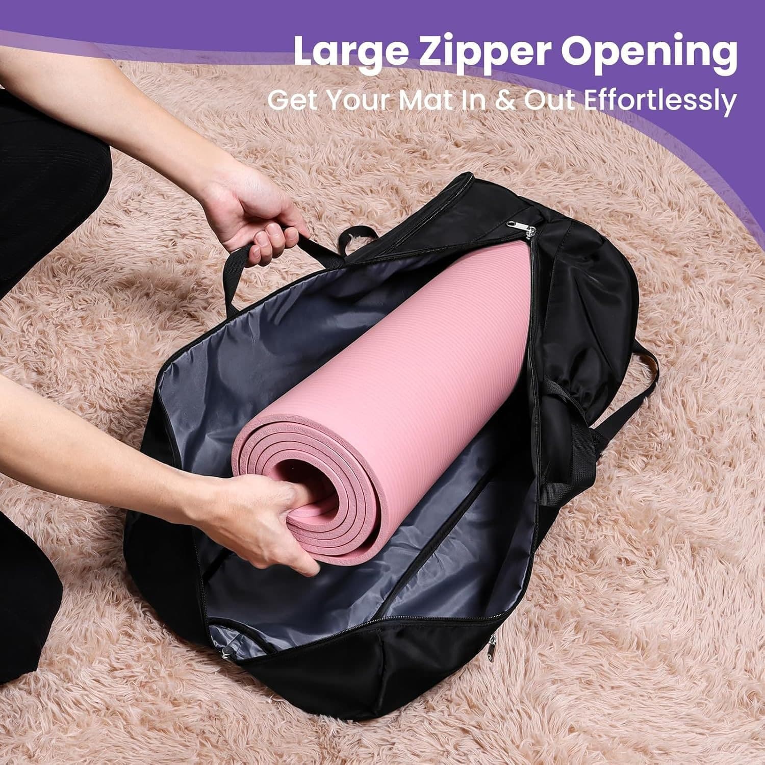 Yoga Mat Backpack With Multiple Pockets For Men And Women