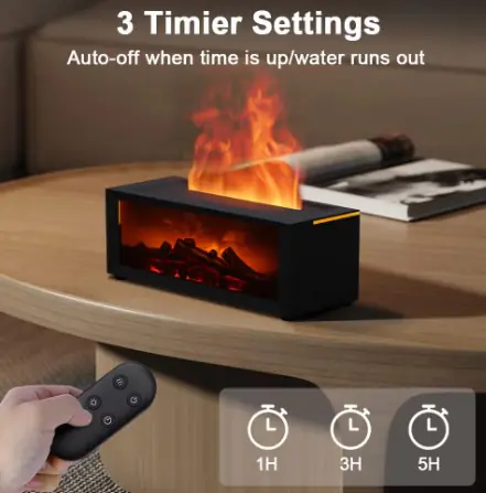 Aroma Humidifier Flame Essential Oil Diffuser 3