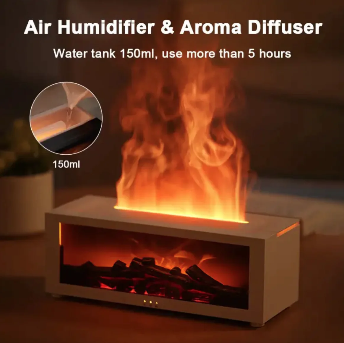 3D Flame Aromatherapy Diffuser 4