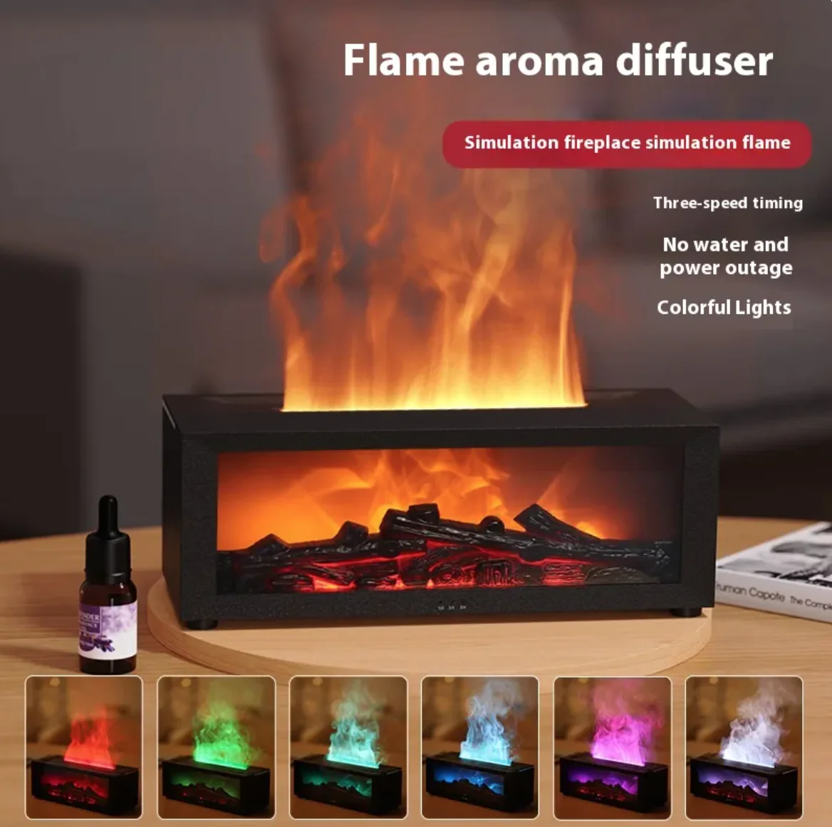 3D Flame Aromatherapy Diffuser 5