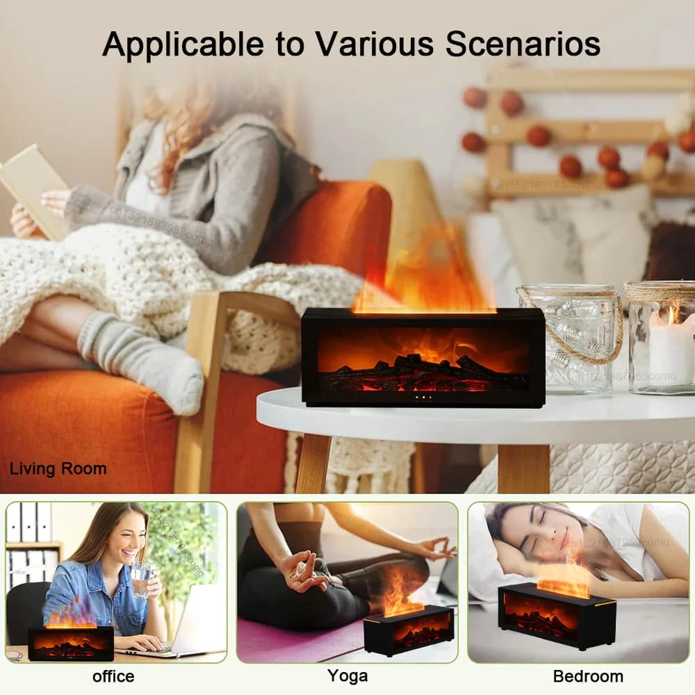 3D Flame Aromatherapy Diffuser 2
