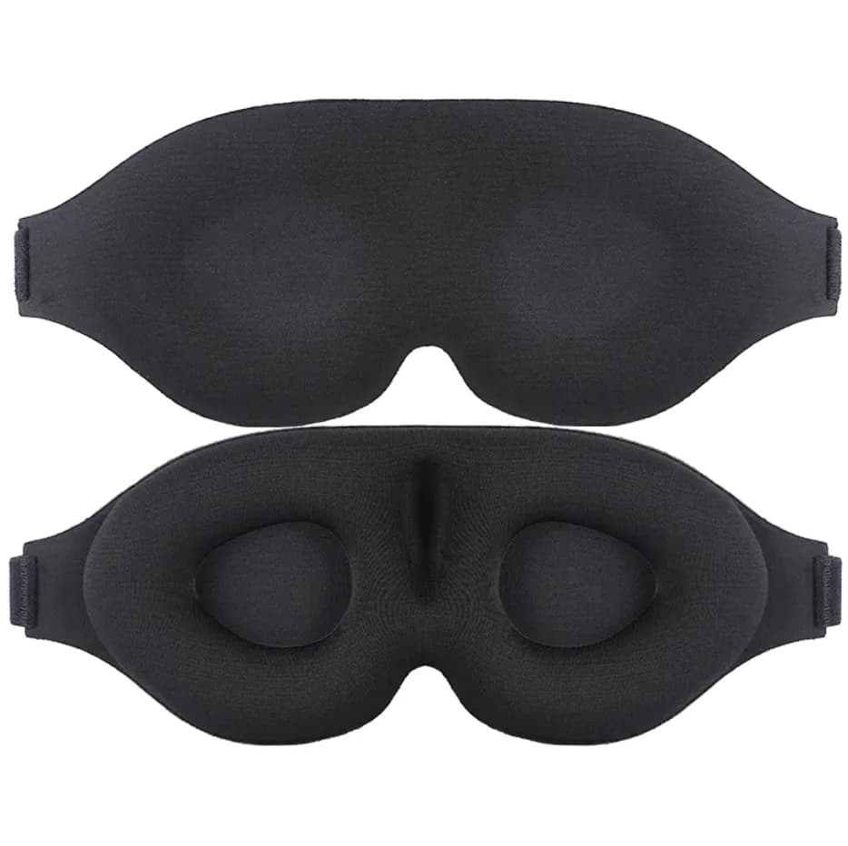 3D Black Sleep Mask 2