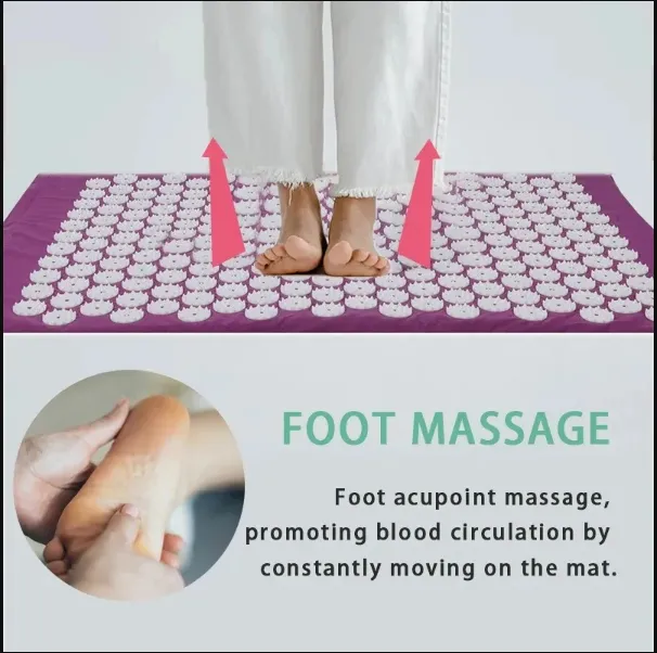 Yoga Acupressure Mat & Pillow Set 2