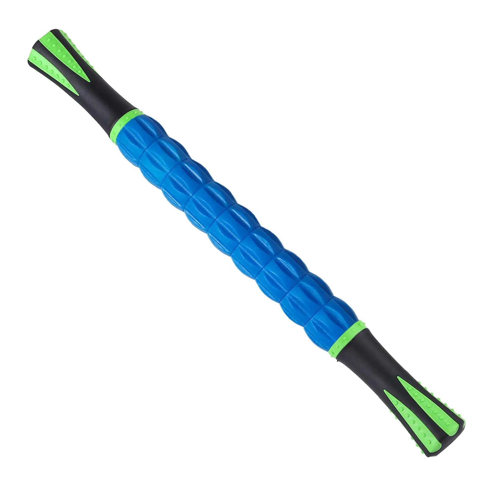 INSCOOL Massage Roller StickMuscle Roller Stick for AthletesLiposuction Massage Roller for Lymphatic Drainage for Relief Muscle SorenessTrigger PointsHelp Runner LegsBack Recovery(Green & Blue)