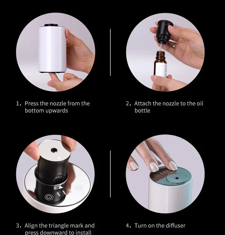 Car Aromatherapy Diffuser and Essential Oil Diffuser 3