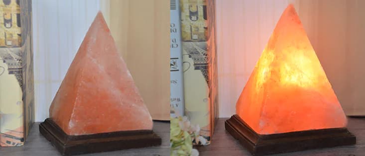 Himalayan Crystal Salt Lamp Pyramid Night Light Decor 2