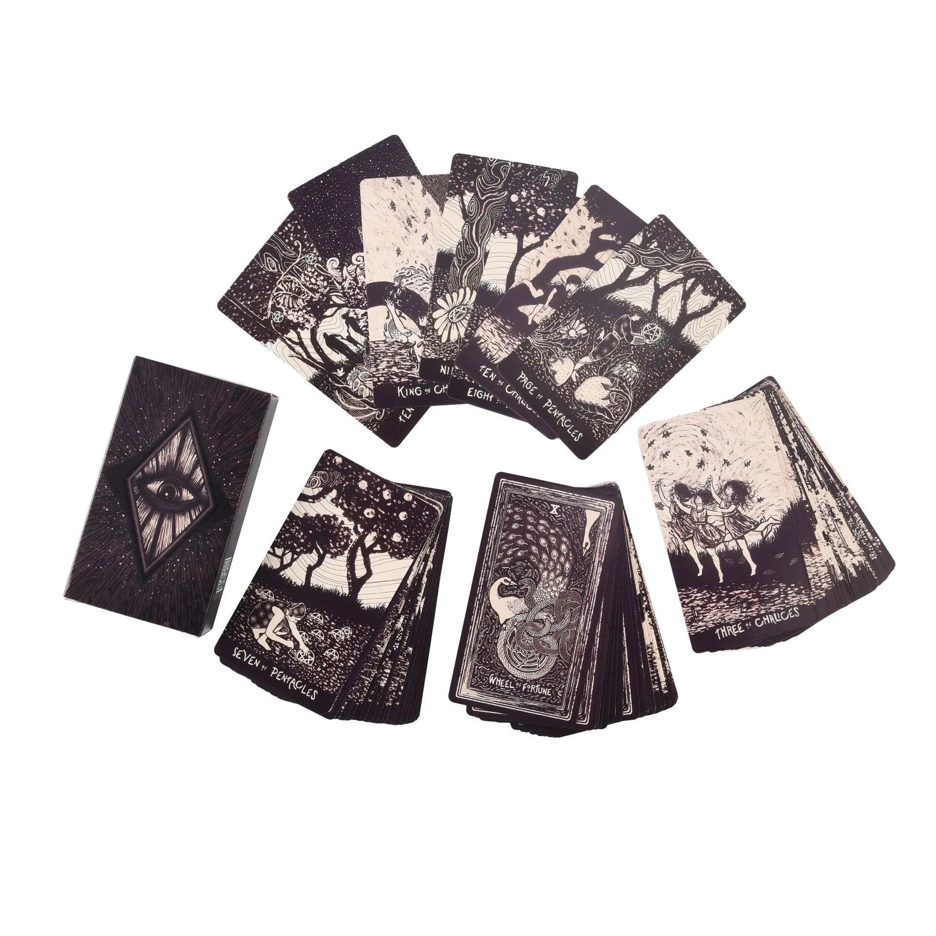 Black and White Light Visions Tarot Cards Set 2