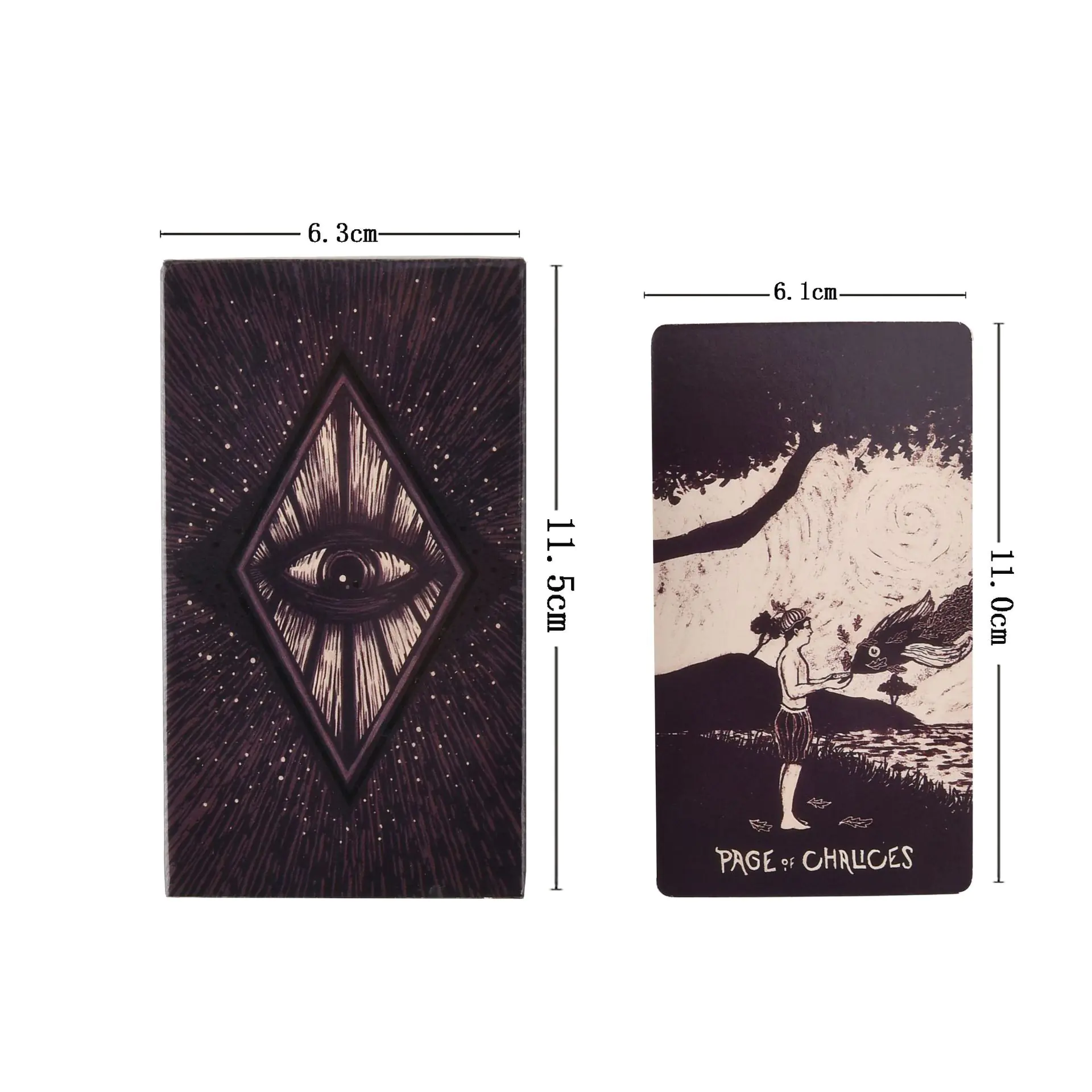 Black and White Light Visions Tarot Cards Set 3