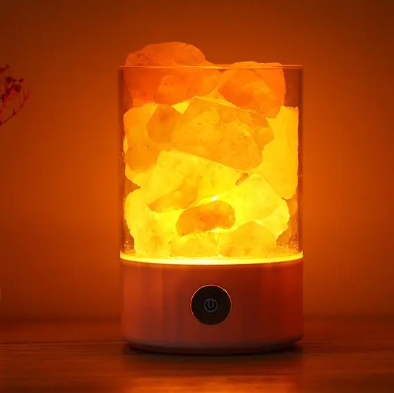 Creative Himalayan Salt Lamp with USB Night Light 2