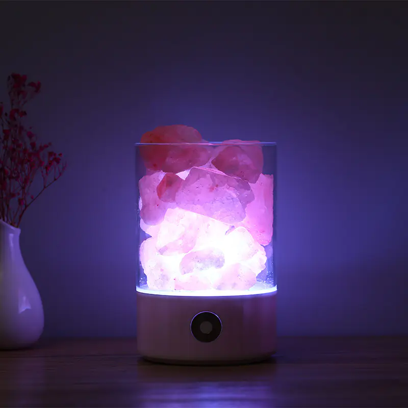 Creative Himalayan Salt Lamp with USB Night Light 3