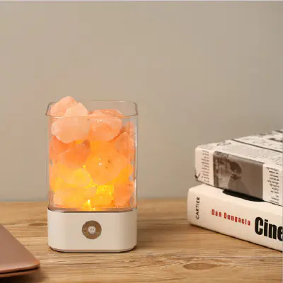 Creative Himalayan Salt Lamp with USB Night Light 4