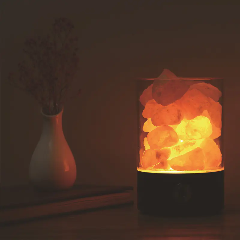 Creative Himalayan Salt Lamp with USB Night Light 5