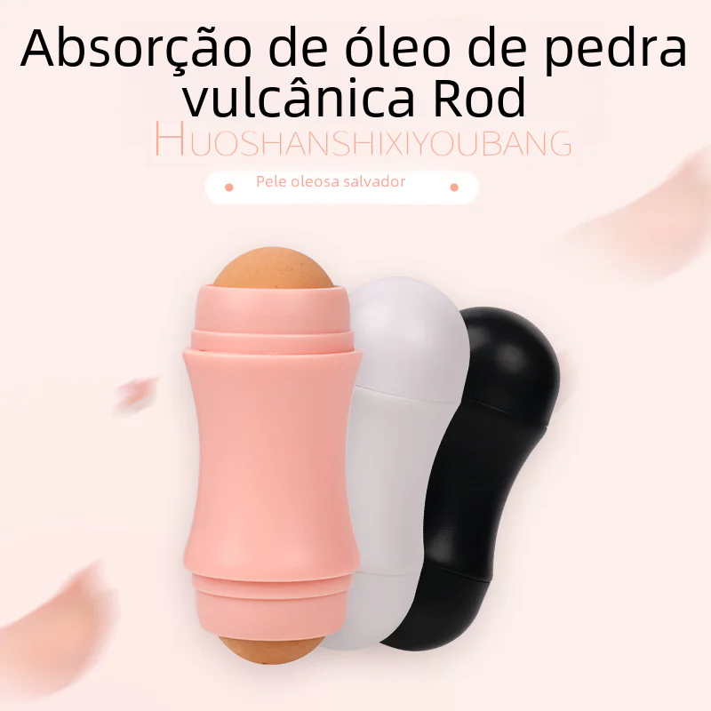Volcanic Stone Oil-Absorbing Facial Massage Roller 2