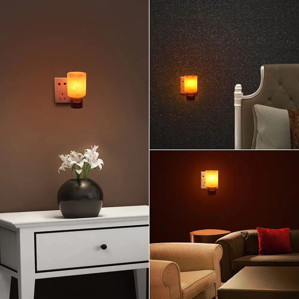 Himalayan Pink Salt Crystal Wall Lamp for Bedroom 2