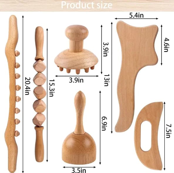 Wood Zen Meridian Massage Roller