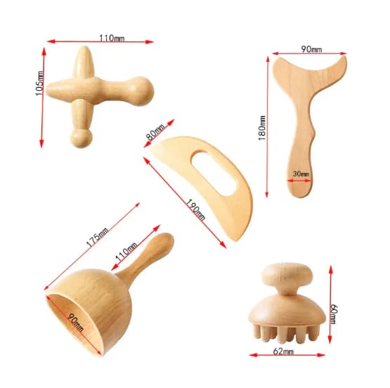 Wood Zen Meridian Massage Roller 2