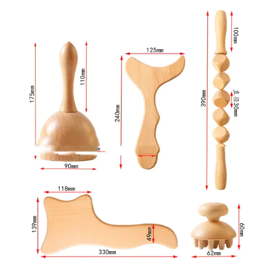 Wood Zen Meridian Massage Roller 4